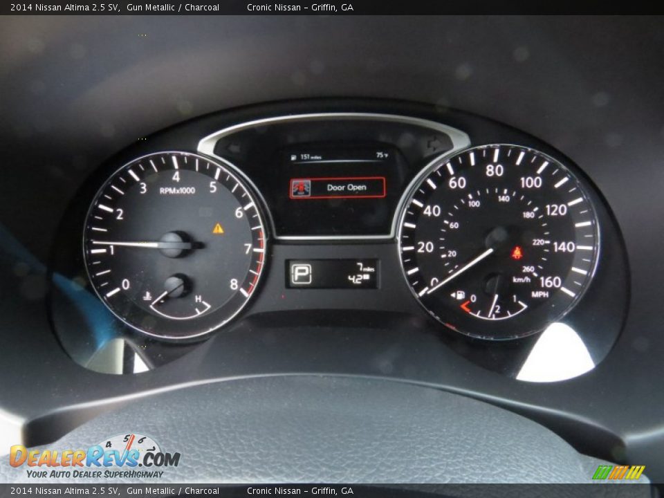 2014 Nissan Altima 2.5 SV Gun Metallic / Charcoal Photo #14