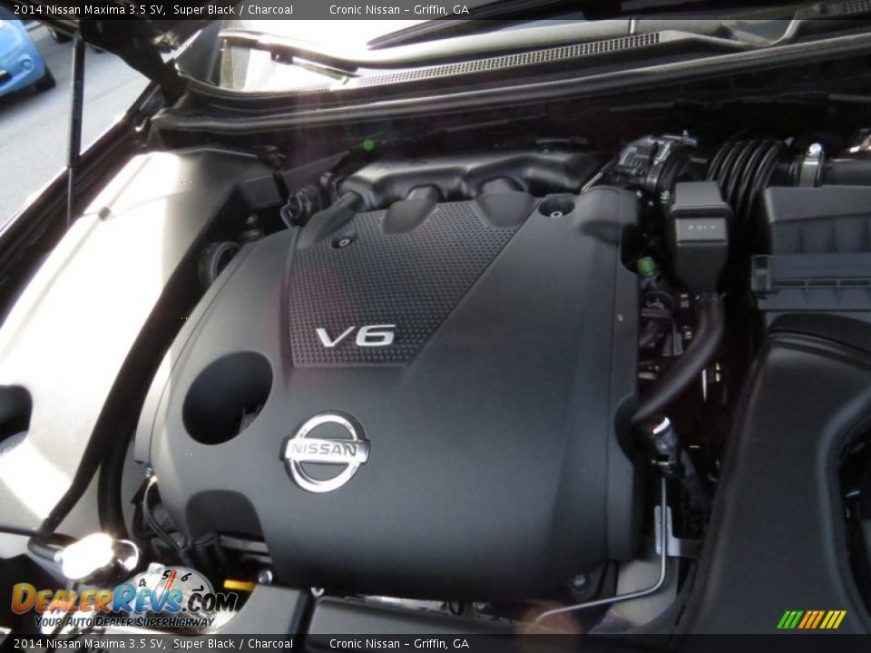 2014 Nissan Maxima 3.5 SV Super Black / Charcoal Photo #14