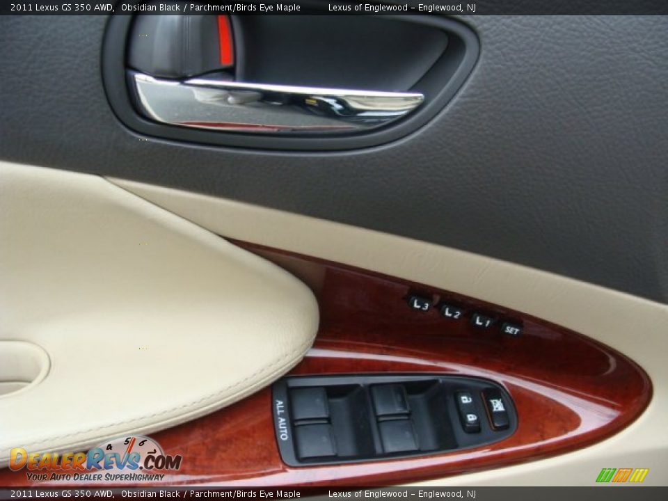 2011 Lexus GS 350 AWD Obsidian Black / Parchment/Birds Eye Maple Photo #8
