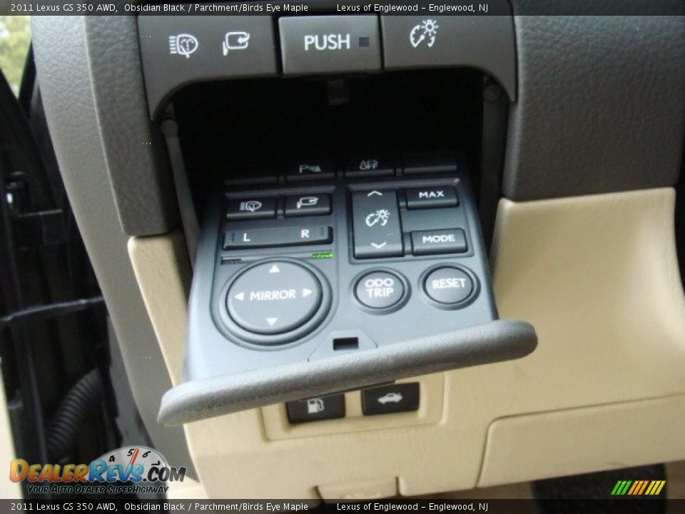 2011 Lexus GS 350 AWD Obsidian Black / Parchment/Birds Eye Maple Photo #12