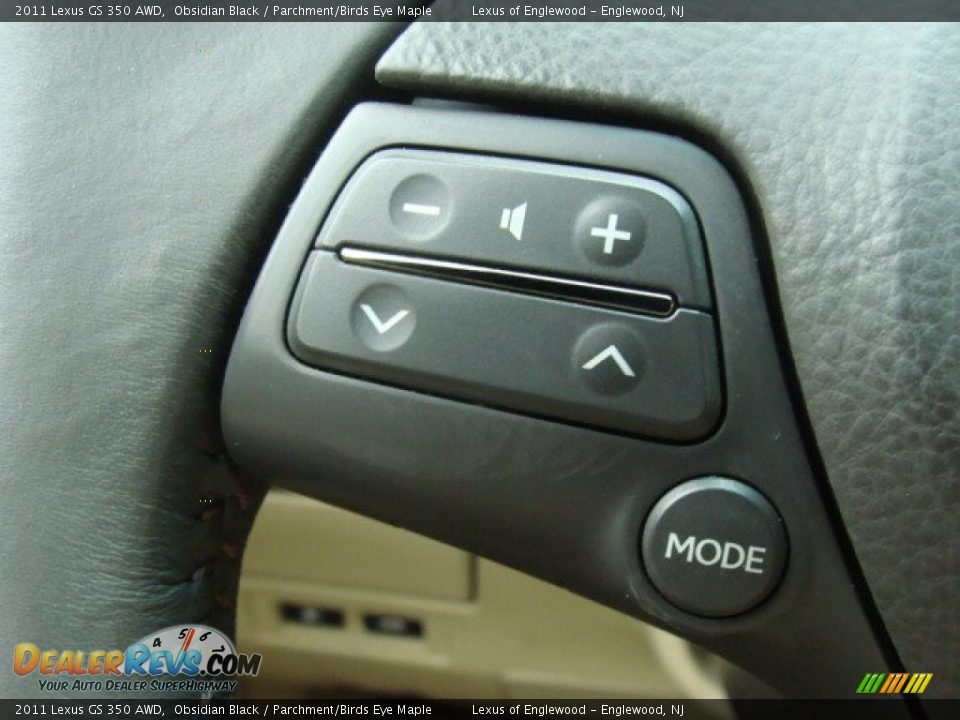 2011 Lexus GS 350 AWD Obsidian Black / Parchment/Birds Eye Maple Photo #14