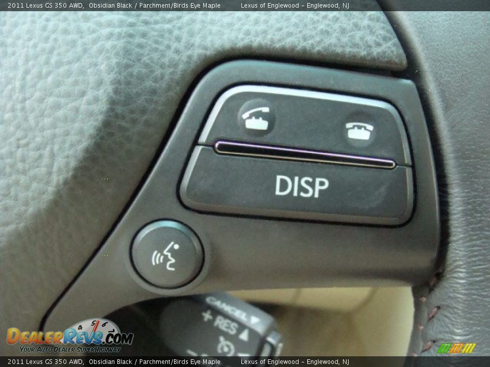 2011 Lexus GS 350 AWD Obsidian Black / Parchment/Birds Eye Maple Photo #15