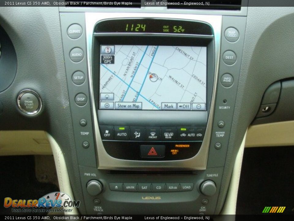 2011 Lexus GS 350 AWD Obsidian Black / Parchment/Birds Eye Maple Photo #17