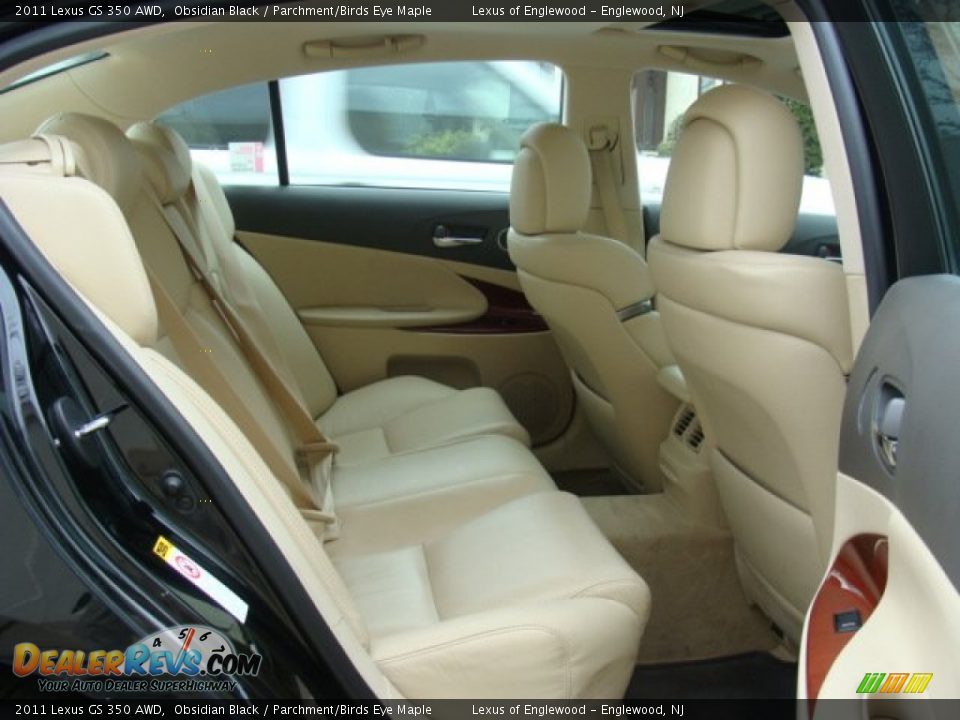 2011 Lexus GS 350 AWD Obsidian Black / Parchment/Birds Eye Maple Photo #22