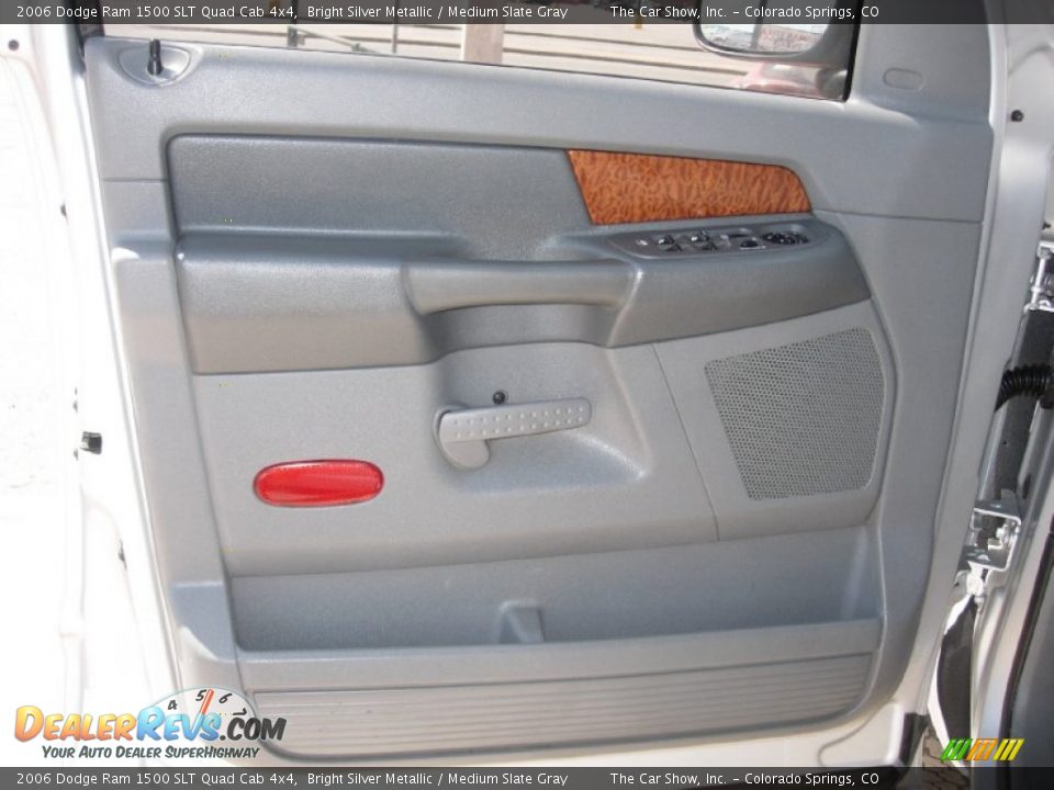 2006 Dodge Ram 1500 SLT Quad Cab 4x4 Bright Silver Metallic / Medium Slate Gray Photo #19