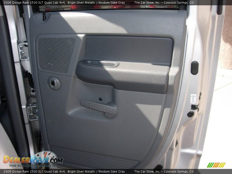 2006 Dodge Ram 1500 SLT Quad Cab 4x4 Bright Silver Metallic / Medium Slate Gray Photo #21