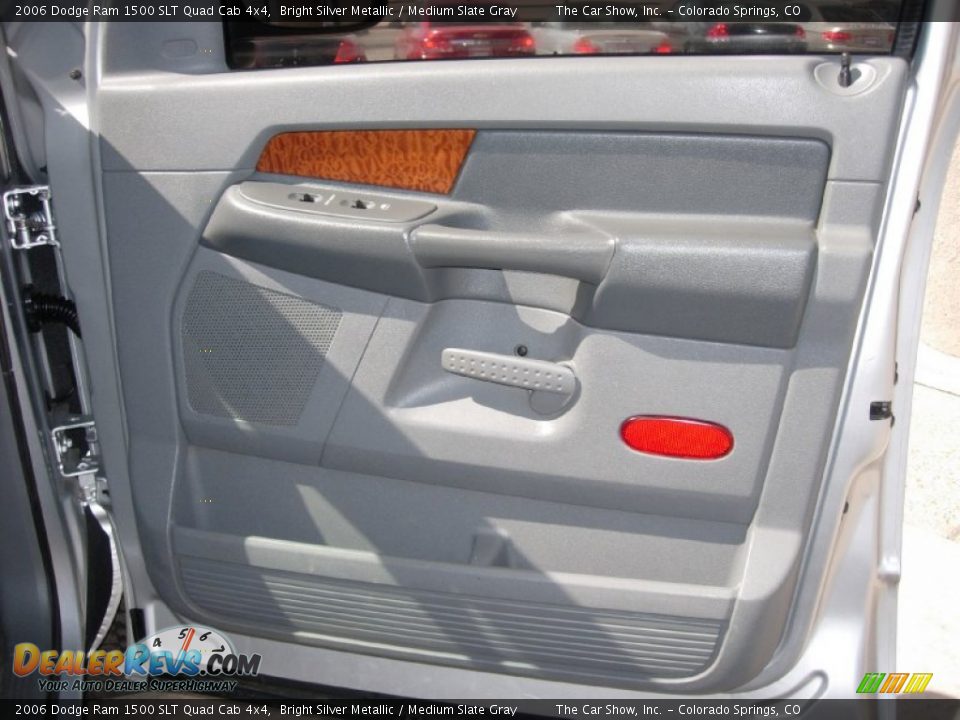 2006 Dodge Ram 1500 SLT Quad Cab 4x4 Bright Silver Metallic / Medium Slate Gray Photo #22