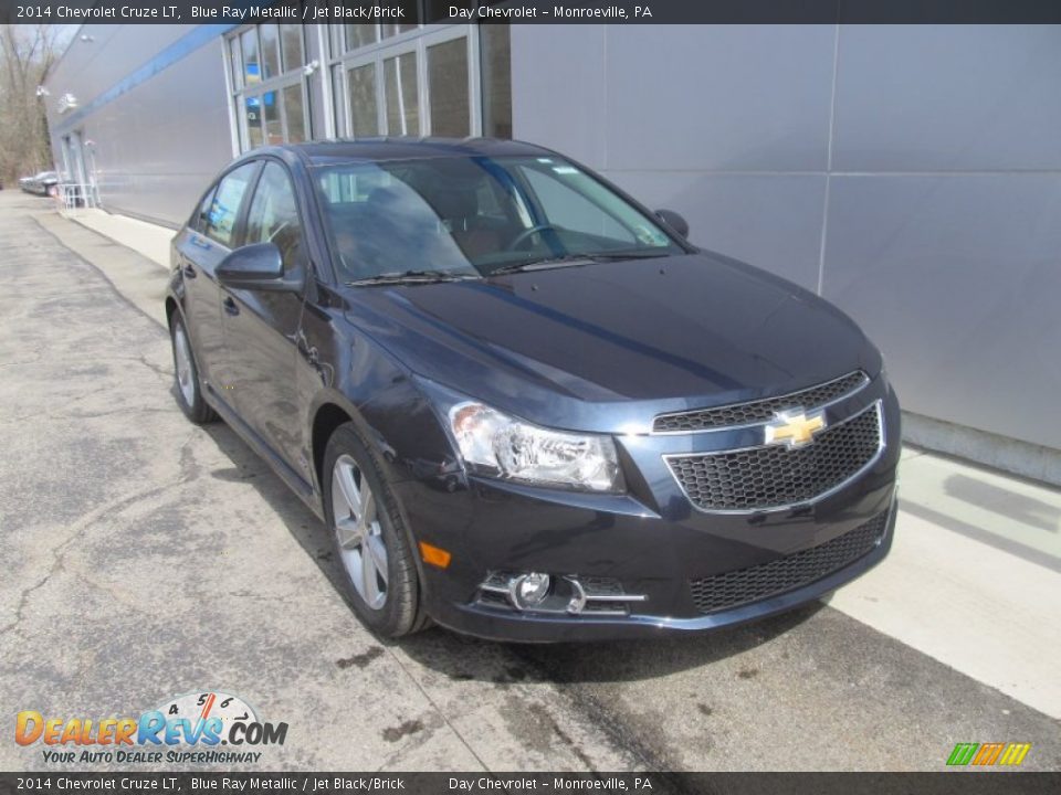 2014 Chevrolet Cruze LT Blue Ray Metallic / Jet Black/Brick Photo #9