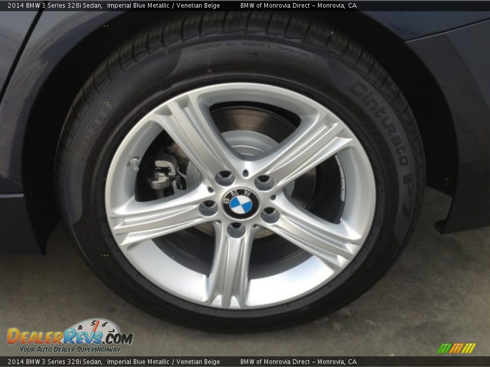 2014 BMW 3 Series 328i Sedan Imperial Blue Metallic / Venetian Beige Photo #4
