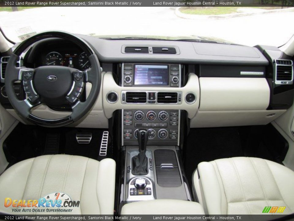 2012 Land Rover Range Rover Supercharged Santorini Black Metallic / Ivory Photo #3