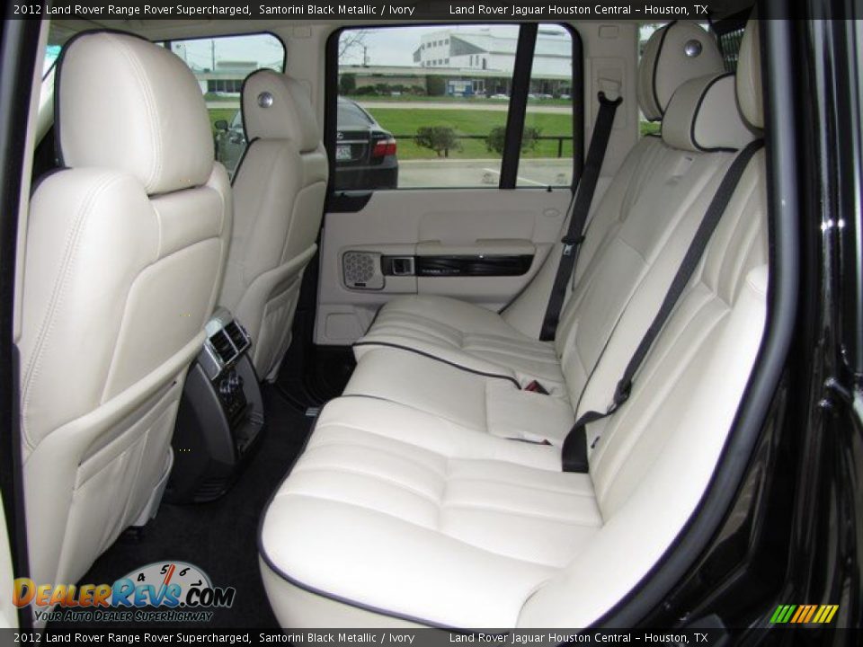 2012 Land Rover Range Rover Supercharged Santorini Black Metallic / Ivory Photo #4