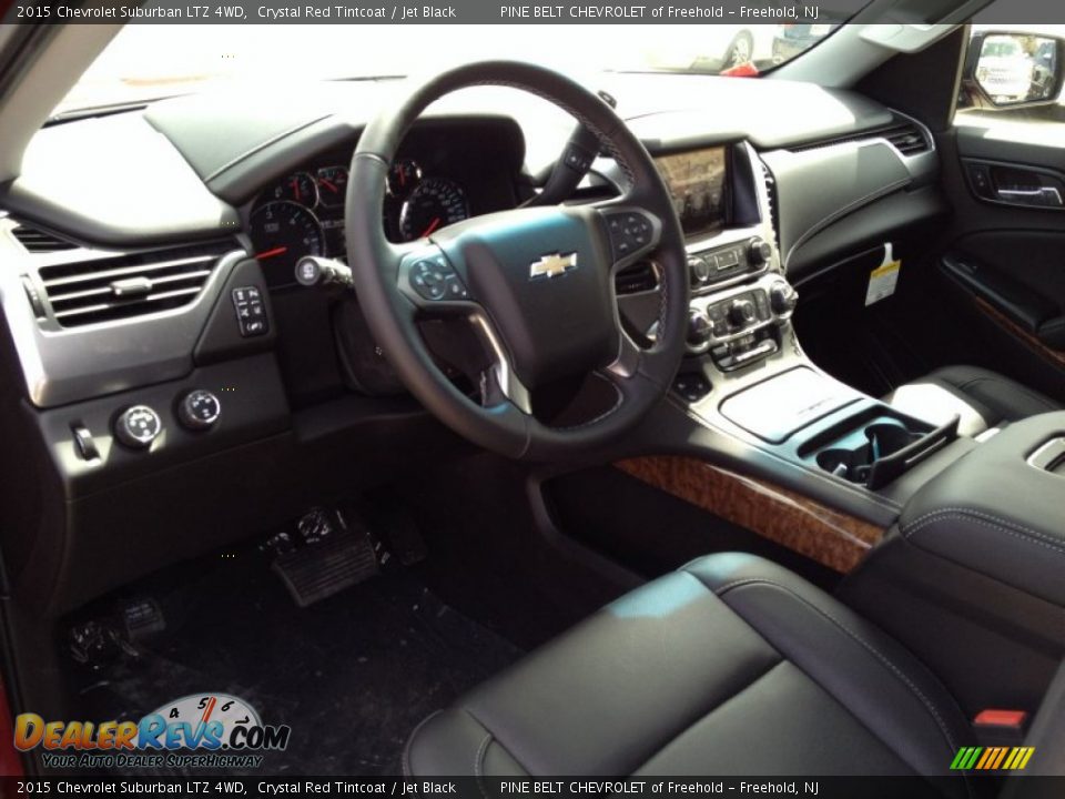 Jet Black Interior - 2015 Chevrolet Suburban LTZ 4WD Photo #7