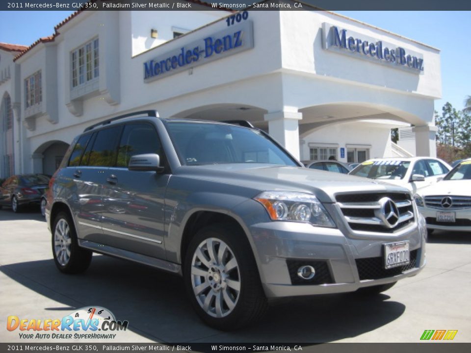 2011 Mercedes-Benz GLK 350 Palladium Silver Metallic / Black Photo #1