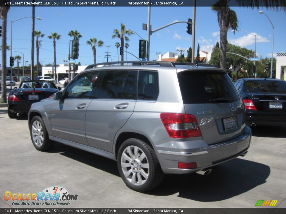 2011 Mercedes-Benz GLK 350 Palladium Silver Metallic / Black Photo #4