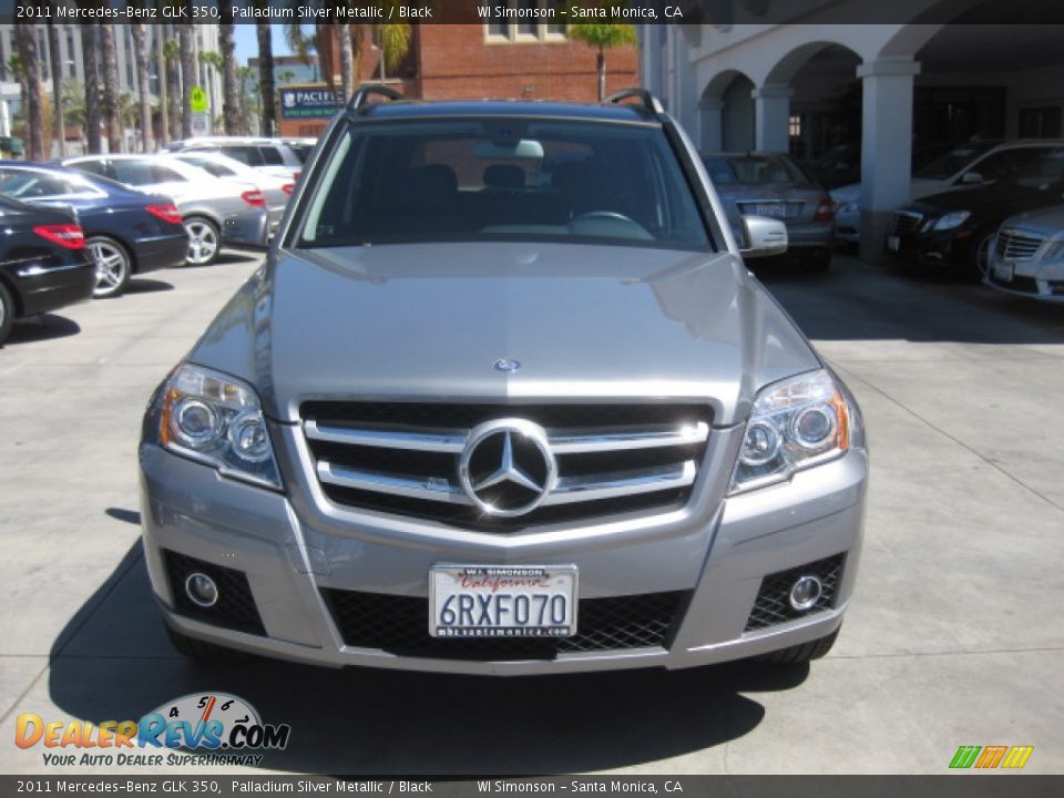 2011 Mercedes-Benz GLK 350 Palladium Silver Metallic / Black Photo #6