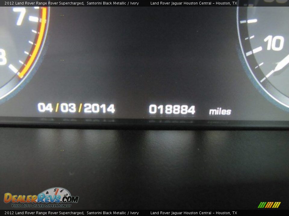 2012 Land Rover Range Rover Supercharged Santorini Black Metallic / Ivory Photo #16