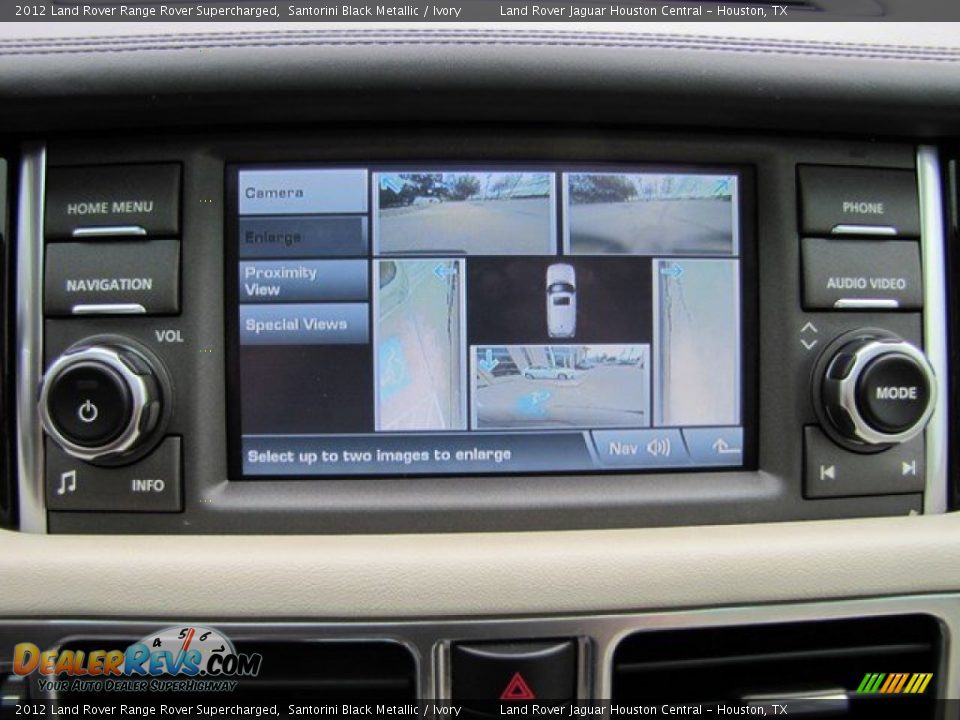 2012 Land Rover Range Rover Supercharged Santorini Black Metallic / Ivory Photo #18