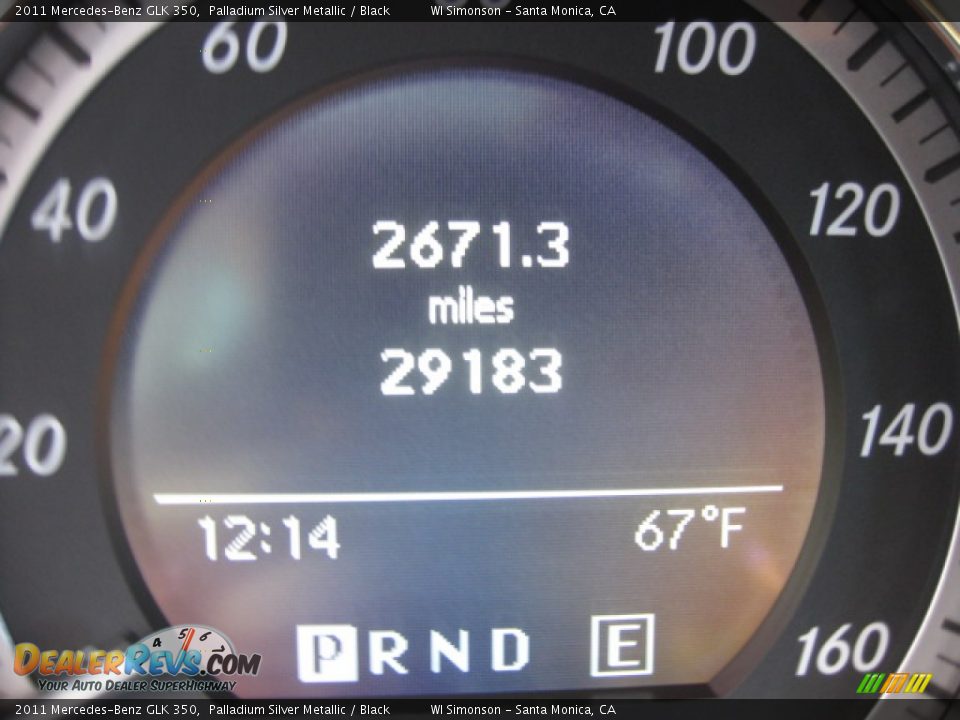 2011 Mercedes-Benz GLK 350 Palladium Silver Metallic / Black Photo #10