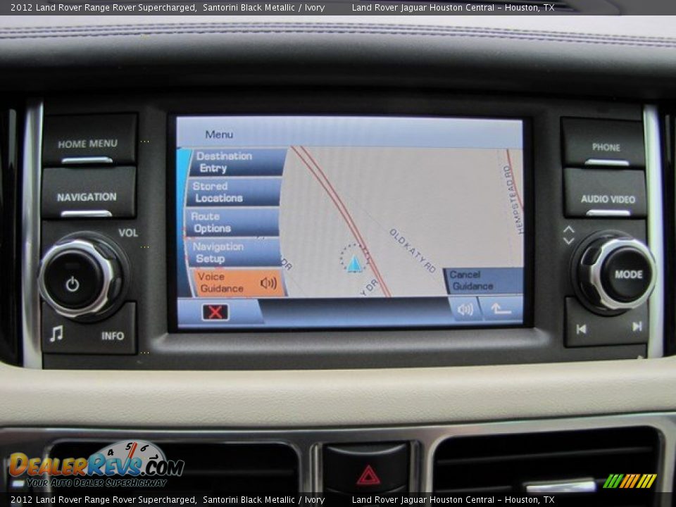 2012 Land Rover Range Rover Supercharged Santorini Black Metallic / Ivory Photo #20
