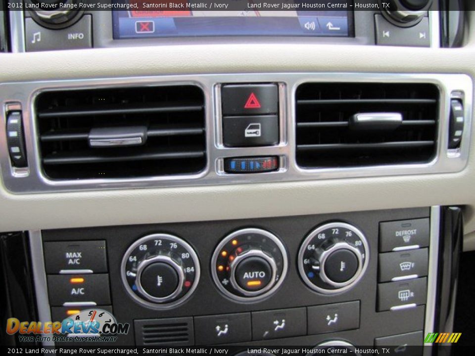 2012 Land Rover Range Rover Supercharged Santorini Black Metallic / Ivory Photo #21