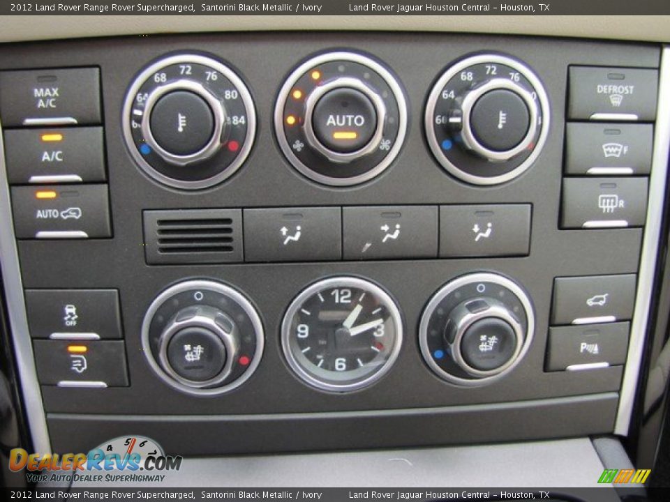 2012 Land Rover Range Rover Supercharged Santorini Black Metallic / Ivory Photo #22