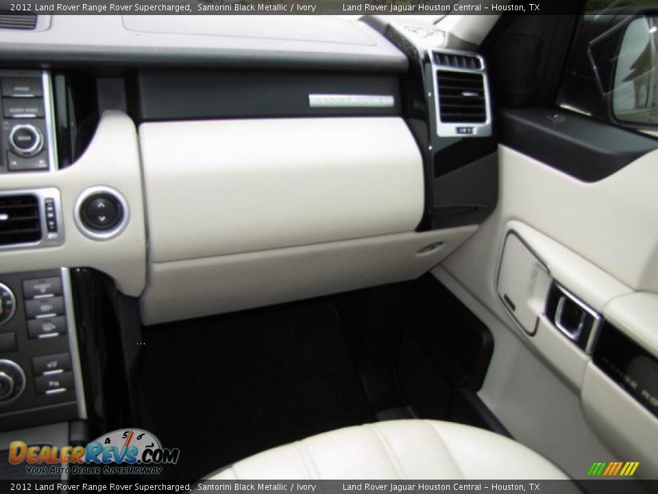 2012 Land Rover Range Rover Supercharged Santorini Black Metallic / Ivory Photo #24