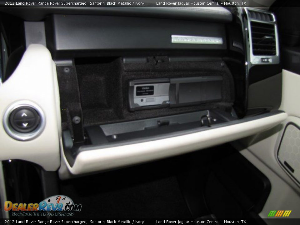 2012 Land Rover Range Rover Supercharged Santorini Black Metallic / Ivory Photo #25