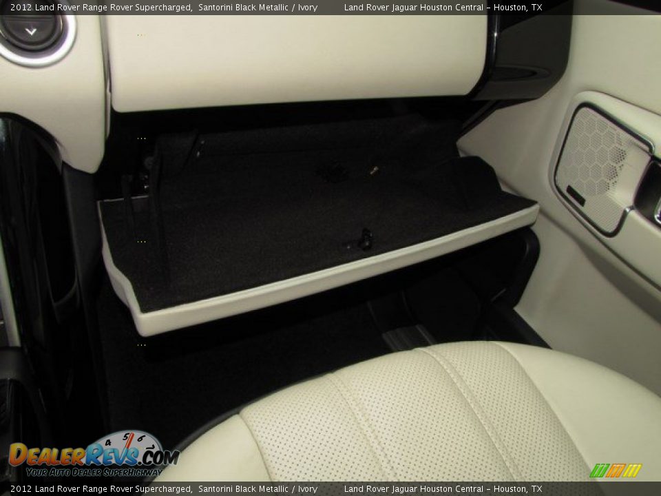 2012 Land Rover Range Rover Supercharged Santorini Black Metallic / Ivory Photo #26