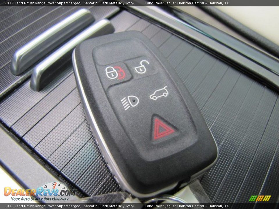 2012 Land Rover Range Rover Supercharged Santorini Black Metallic / Ivory Photo #28