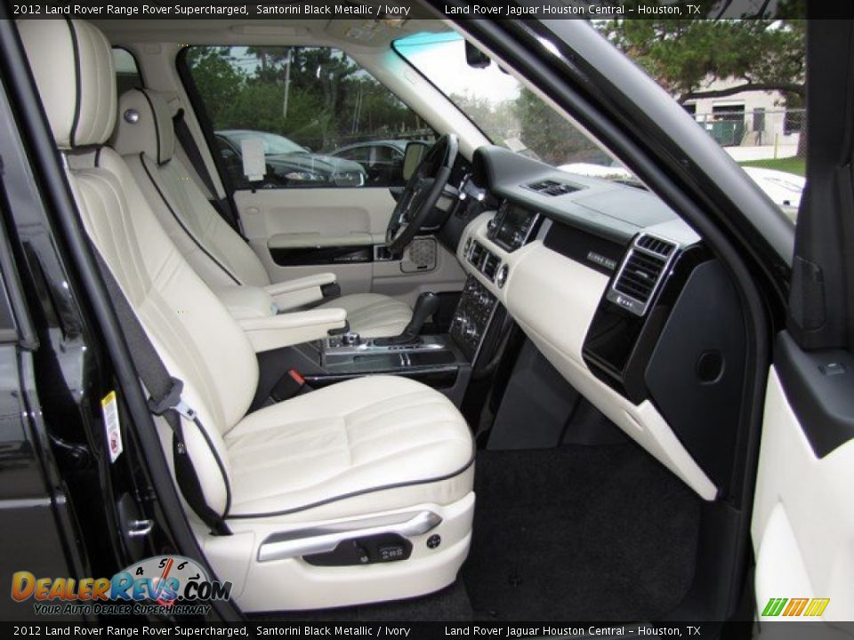 2012 Land Rover Range Rover Supercharged Santorini Black Metallic / Ivory Photo #29