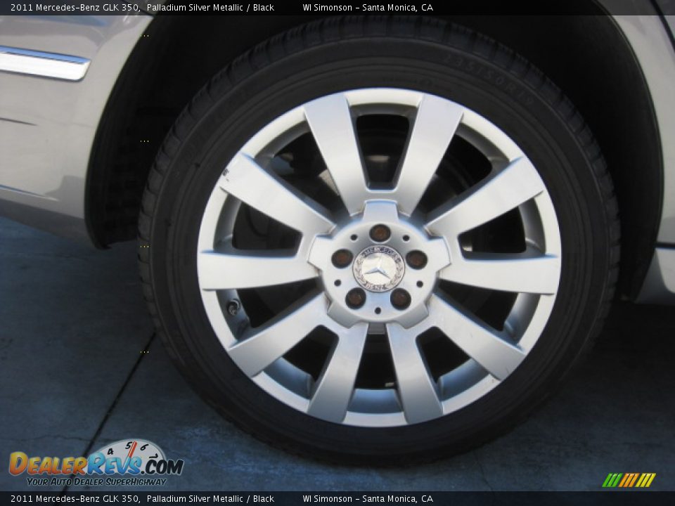 2011 Mercedes-Benz GLK 350 Palladium Silver Metallic / Black Photo #21