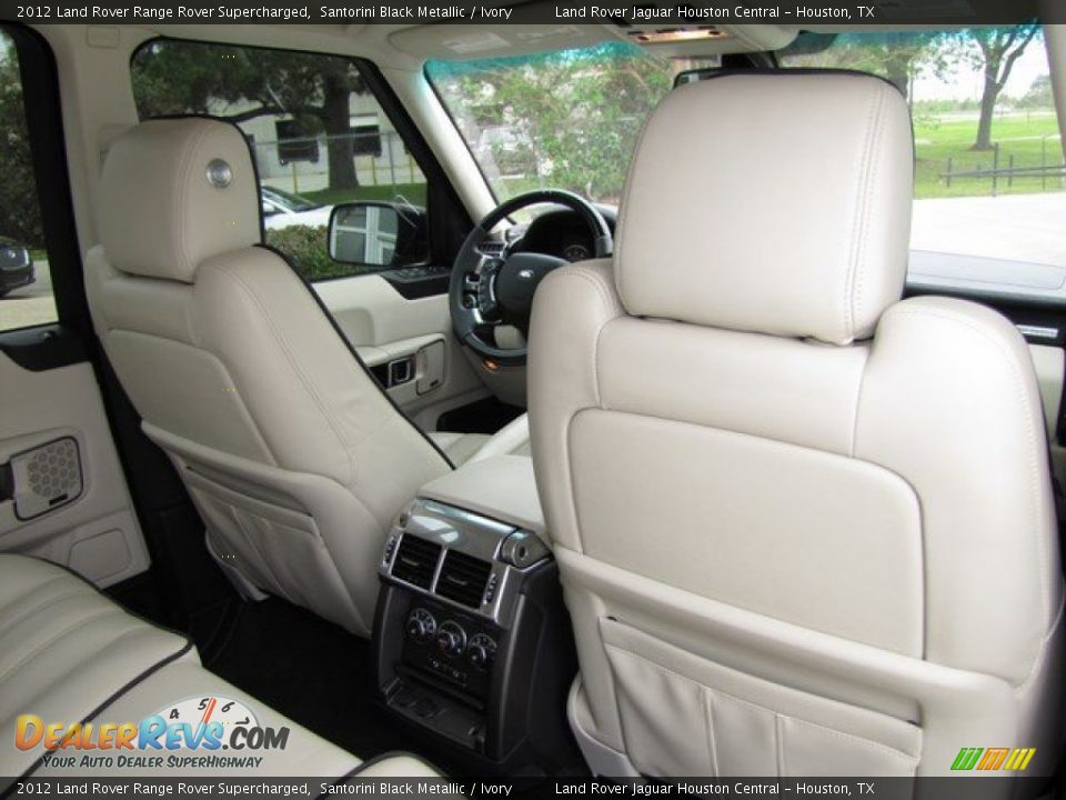 2012 Land Rover Range Rover Supercharged Santorini Black Metallic / Ivory Photo #32