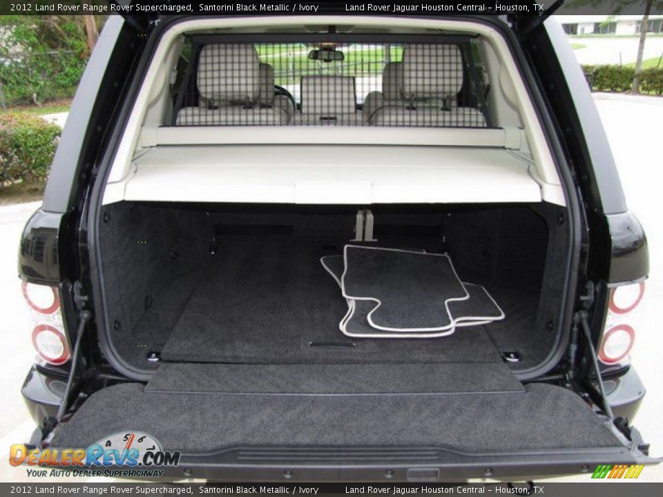 2012 Land Rover Range Rover Supercharged Santorini Black Metallic / Ivory Photo #33