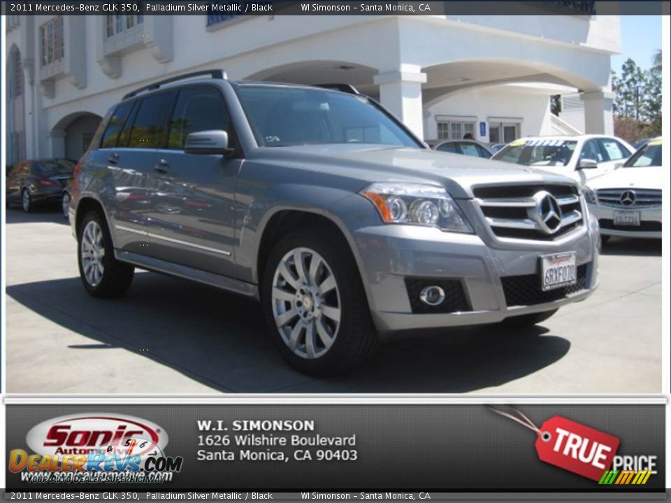 2011 Mercedes-Benz GLK 350 Palladium Silver Metallic / Black Photo #26