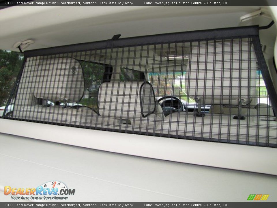 2012 Land Rover Range Rover Supercharged Santorini Black Metallic / Ivory Photo #34