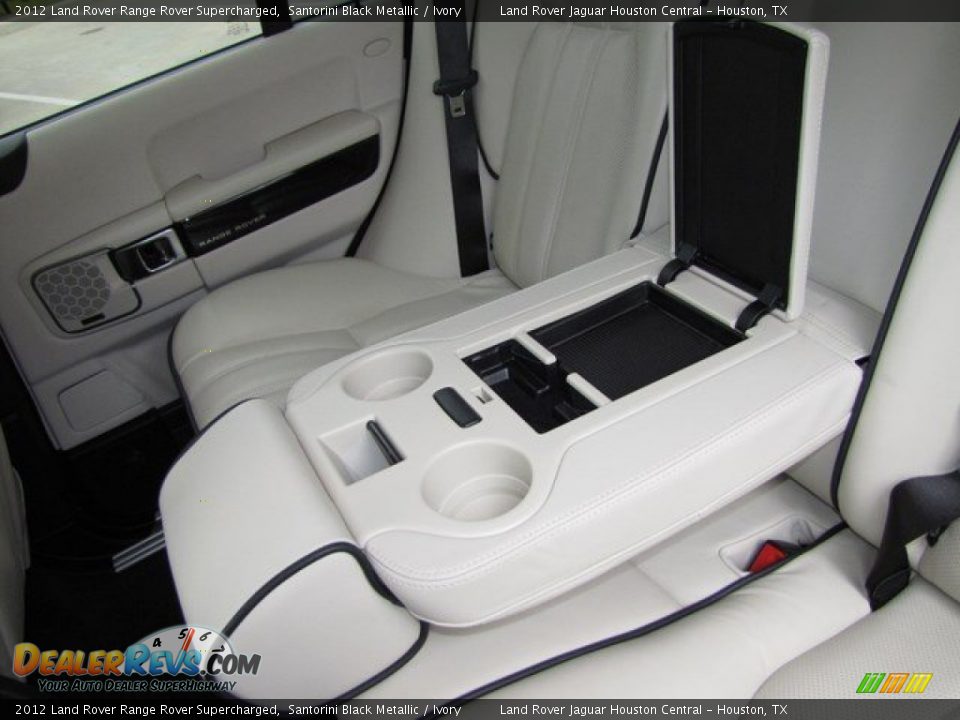 2012 Land Rover Range Rover Supercharged Santorini Black Metallic / Ivory Photo #36