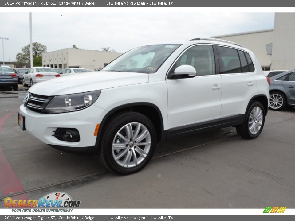 2014 Volkswagen Tiguan SE Candy White / Beige Photo #1