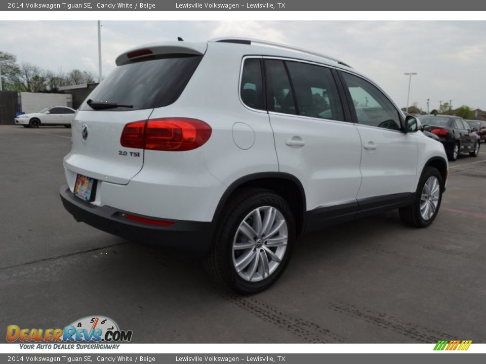 2014 Volkswagen Tiguan SE Candy White / Beige Photo #2