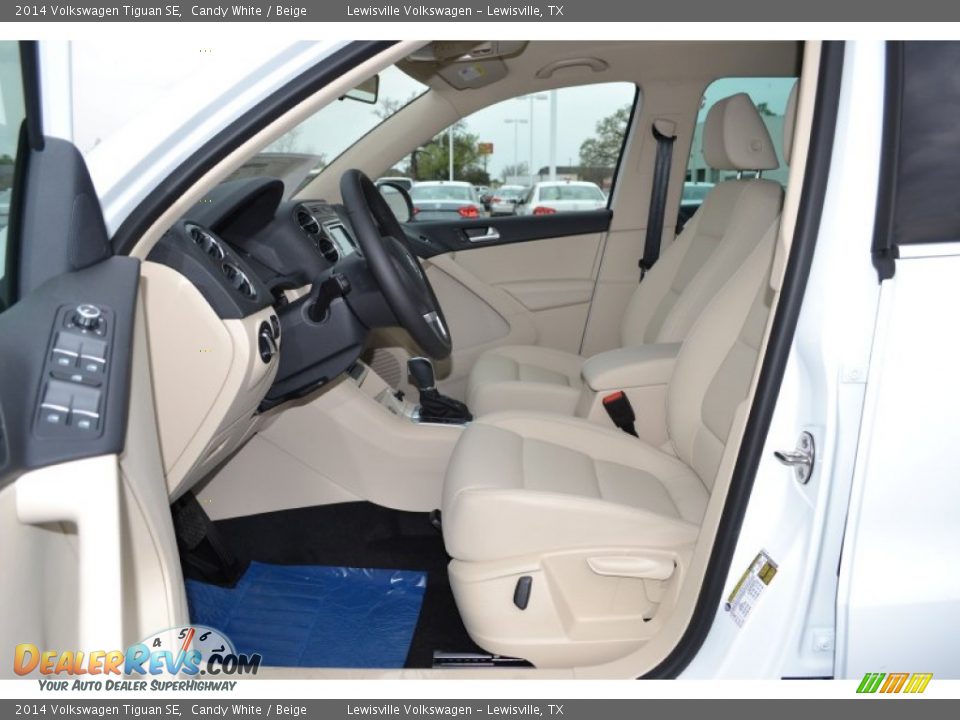 2014 Volkswagen Tiguan SE Candy White / Beige Photo #3