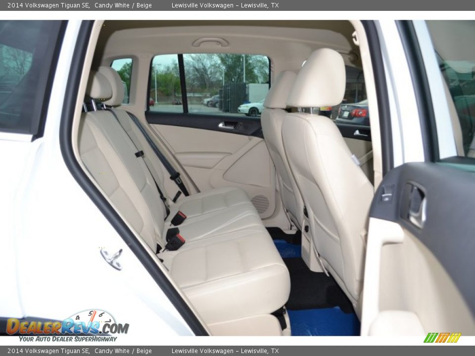 2014 Volkswagen Tiguan SE Candy White / Beige Photo #4