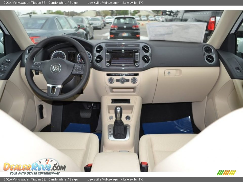 2014 Volkswagen Tiguan SE Candy White / Beige Photo #5