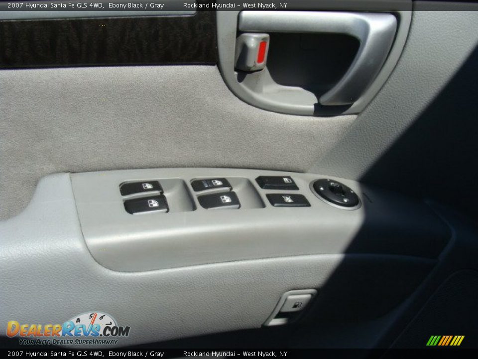 2007 Hyundai Santa Fe GLS 4WD Ebony Black / Gray Photo #8