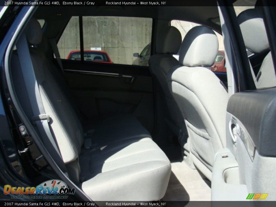 2007 Hyundai Santa Fe GLS 4WD Ebony Black / Gray Photo #21