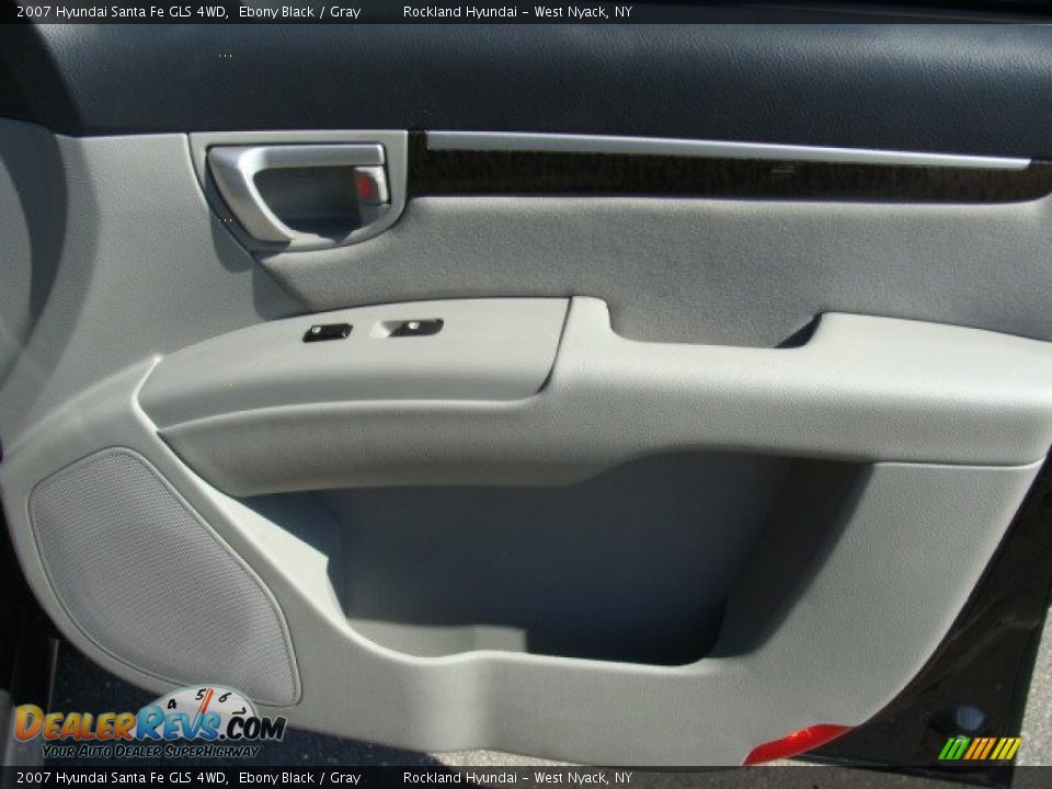 2007 Hyundai Santa Fe GLS 4WD Ebony Black / Gray Photo #22