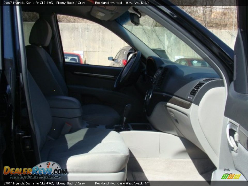 2007 Hyundai Santa Fe GLS 4WD Ebony Black / Gray Photo #24