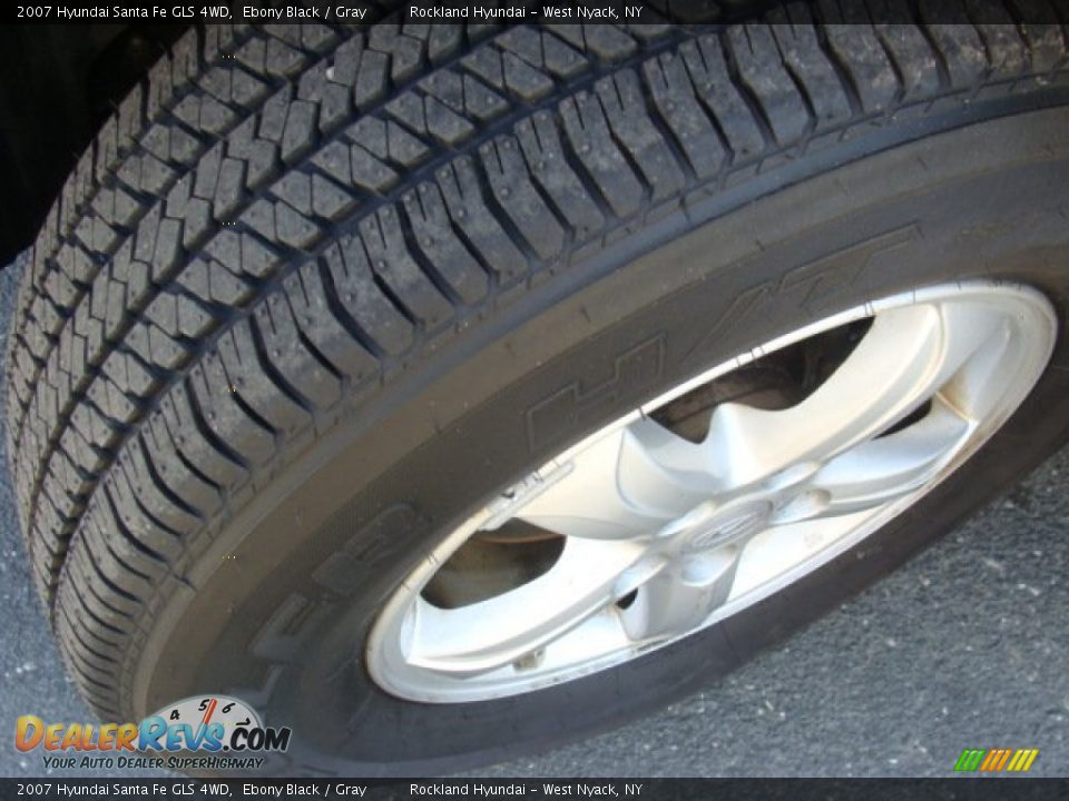 2007 Hyundai Santa Fe GLS 4WD Ebony Black / Gray Photo #26