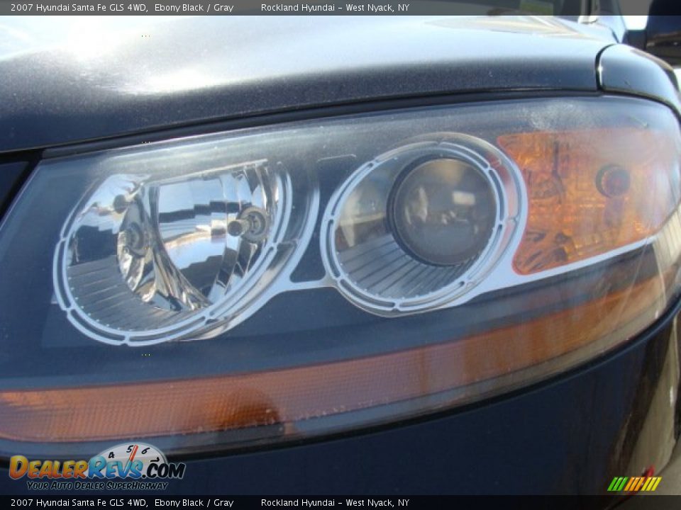 2007 Hyundai Santa Fe GLS 4WD Ebony Black / Gray Photo #28