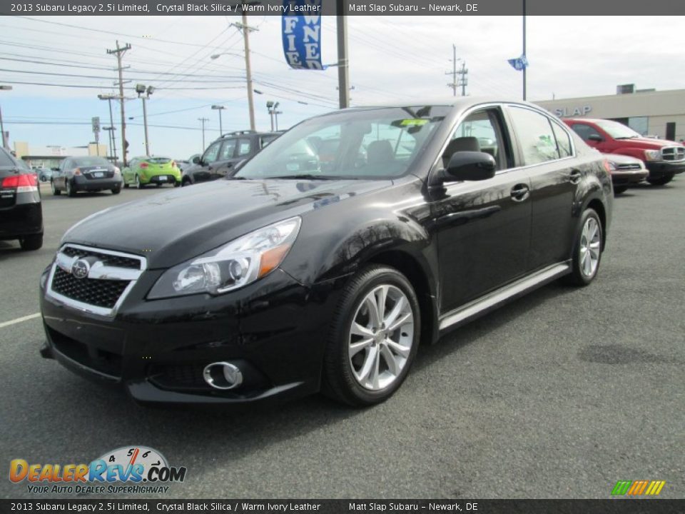 2013 Subaru Legacy 2.5i Limited Crystal Black Silica / Warm Ivory Leather Photo #2