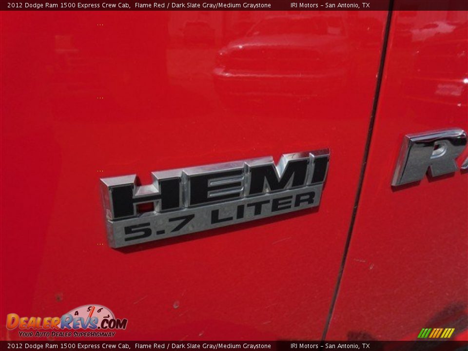 2012 Dodge Ram 1500 Express Crew Cab Flame Red / Dark Slate Gray/Medium Graystone Photo #6