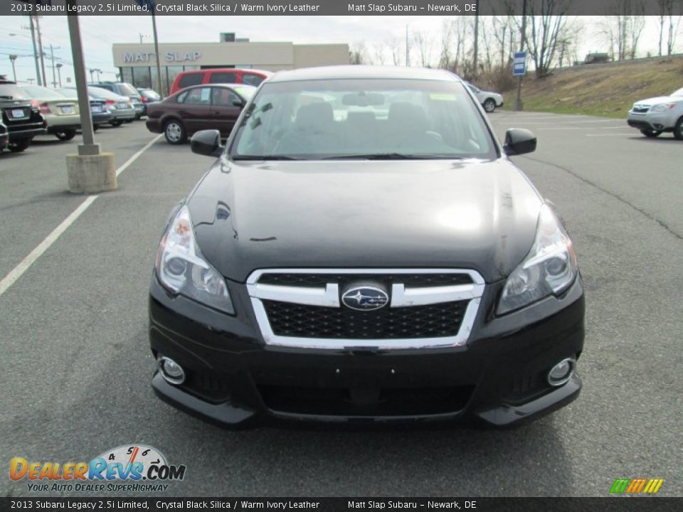 2013 Subaru Legacy 2.5i Limited Crystal Black Silica / Warm Ivory Leather Photo #3